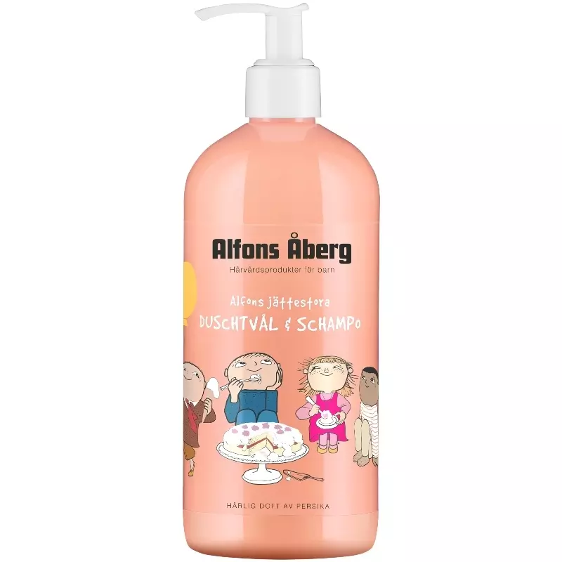 Alfons Åberg Alfonsampapos Giant Showergel & Shampoo 500 - Alfons Berg Shampoo - 7391593004524
