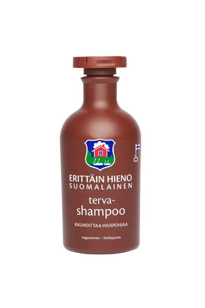 Terva Shampoo Den Originale Finske Tjæreshampoo Brun Flaske 300 - Soulbox Shampoo