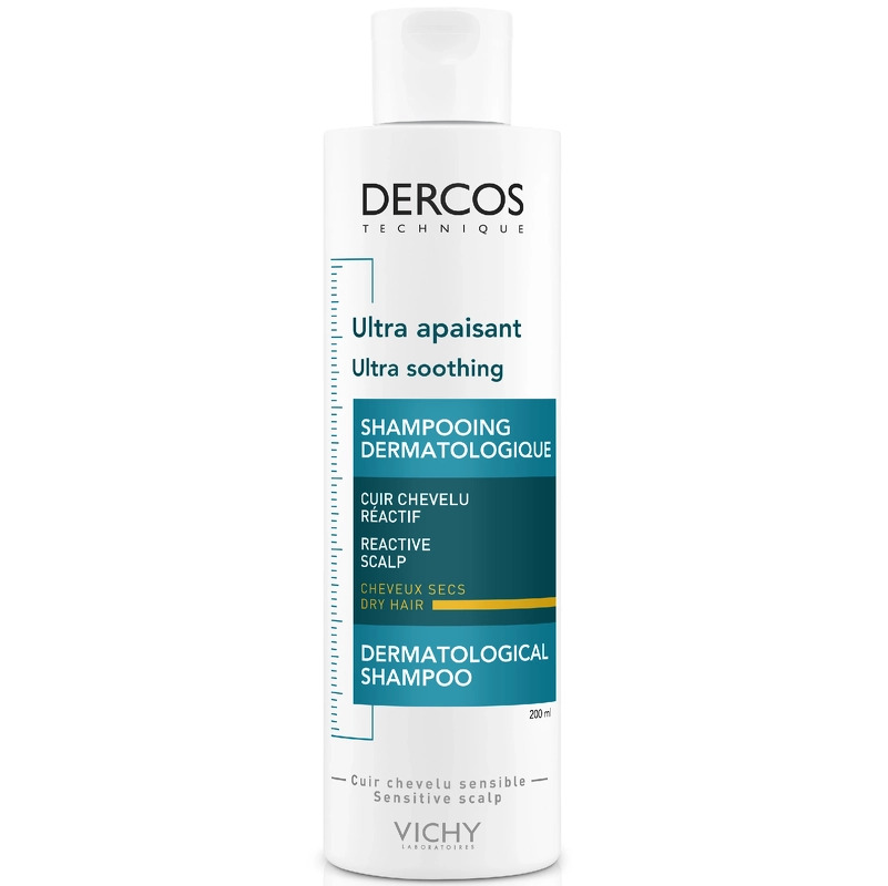 Vichy Dercos Technique Ultra Soothing Shampoo Dry Hair 200 - Vichy Shampoo - 3337875486736