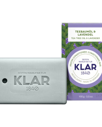 Klar Seifen Conditioner Bar Tea Tree Oil & Lavendel 100 - Klar Seifen Shampoo  - 4260262354761