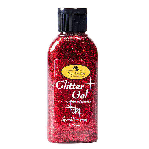 Top Finish Glimmer Gel Til Hest Rød - Top Finish Shampoo - 7350025020136