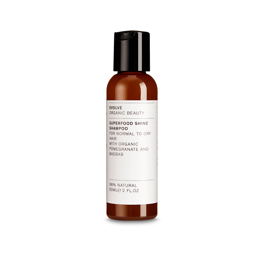 Superfood Shine Shampoo Travel Size 50ml Evolve - Evolve Shampoo - 5060200049099