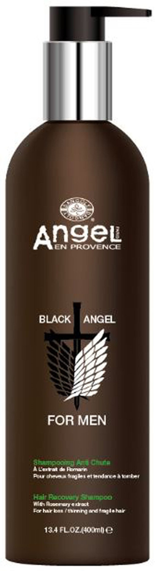 Sort Angel Provence Black Angel Hair Recovery Shampoo For Men 400ml - Shampoo  - 3700814123731