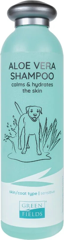 Grøn Greenfields Shampoo Til Hunde Aloe Vera 250 - Greenfields Shampoo - 8718836720123