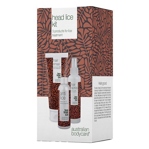 Australian Bodycare Head Lice Kit Anti Lice Hair Rinse Shampoo Hair Spray - Shampoo  - 5709455014772