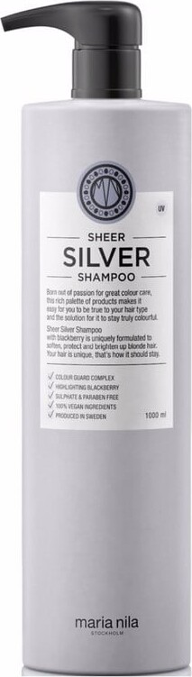Maria Nila Shampoo Sheer Silver Shampoo 1000 - Maria Nila Shampoo - 7391681036437