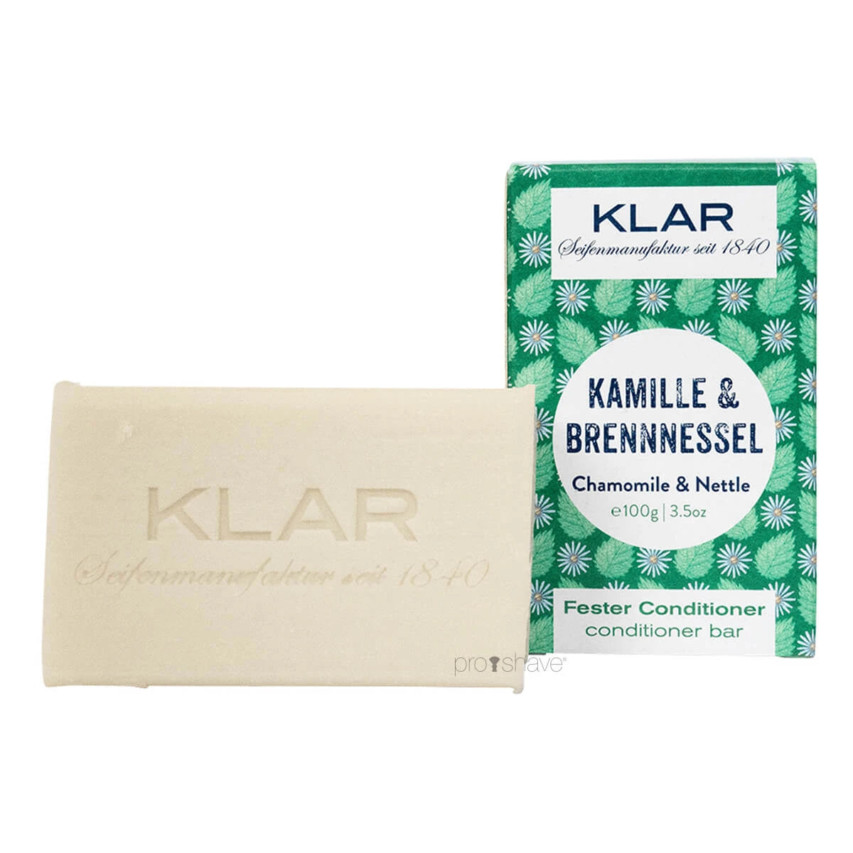 Klar Seifen Conditioner Bar Kamille & Brændenælde 100 - Klar Seifen Shampoo  - 4260262354754