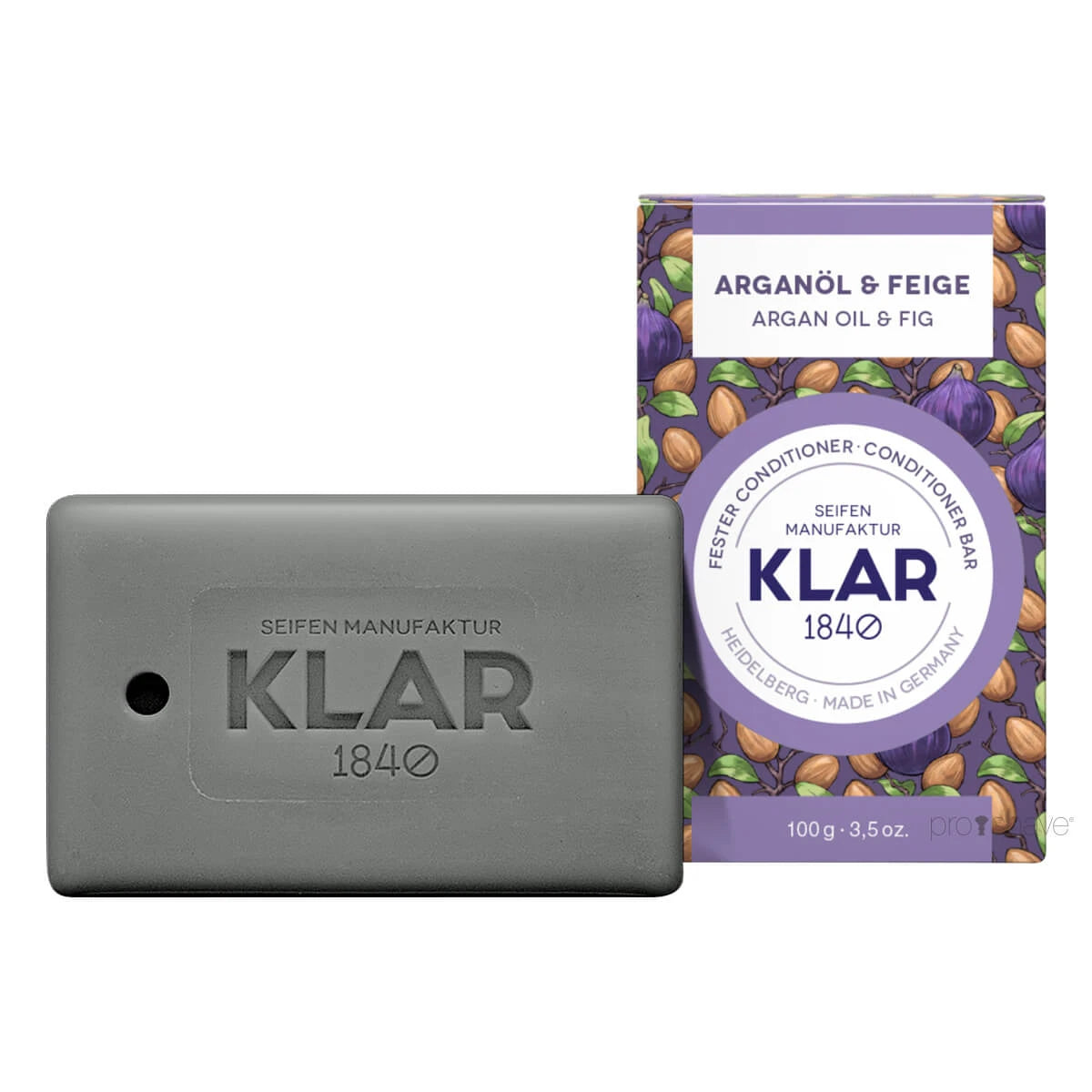 Klar Seifen Conditioner Bar Argan Olie & Figen 100 - Klar Seifen Shampoo  - 4260262354778