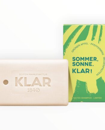 Grøn Klar Seifen Shampoo Bar T æble & Pebermynte Limited Edition 100 - Klar Seifen Shampoo  - 4260262357489