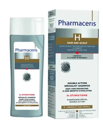 Pharmaceris Stimutone Professional Shampoo Double Action Product Gray Hair Preventing & Hair Growth Stimulating 125ml - Pharmaceris Shampoo  - 5900717158818