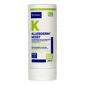 Virbac Allerderm Moist Shampoo Fedtet Skællende Hud 250 - Virbac Danmark Shampoo  - 3597134005553