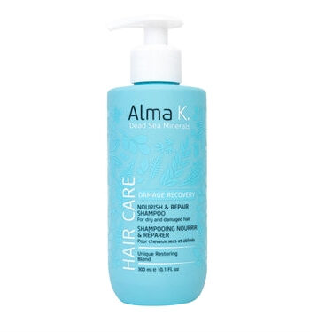 Alma Hair Care Nourish & Repair Shampoo 300 - Alma K Shampoo  - 7290114159838