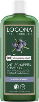 Skæl Shampoo Enebær 250ml Logona Naturkosmetik - Shampoo  - 4017645008014