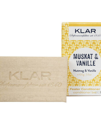 Klar Seifen Conditioner Bar Muskatnød & Vanilje 100 - Klar Seifen Shampoo  - 4260262354723