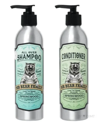 Bear Sæt Med Shampoo & Conditioner Springwood - Mr. Bear Shampoo