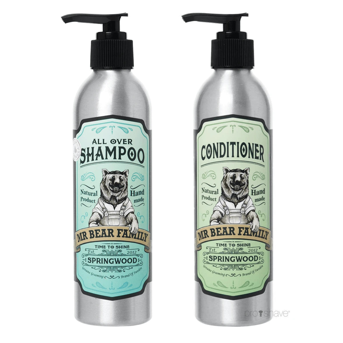 Bear Sæt Med Shampoo & Conditioner Springwood - Mr. Bear Shampoo