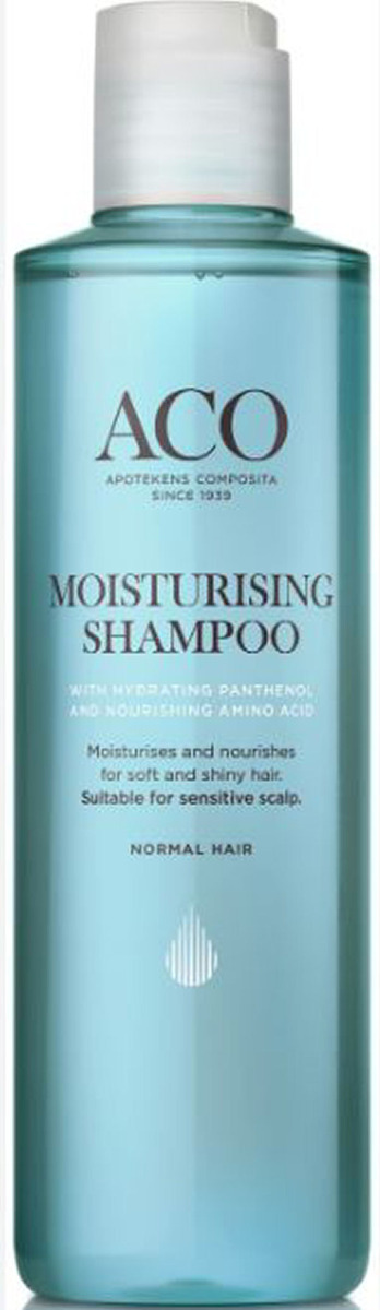 Aco Moisturising Shampoo With Hydrating Panthenol And Nourishing Amino Acid Normal Hair 250ml - Shampoo  - 7319861023633