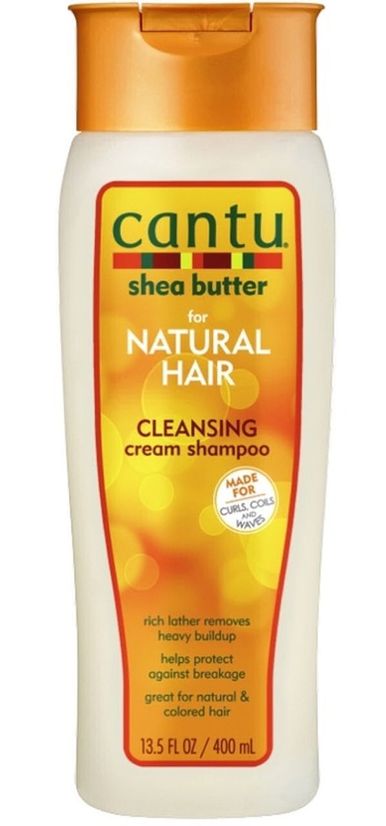 Cantu Shea Butter For Natural Hair Cleansing Cream Shampoo 400ml - Shampoo - 817513015311