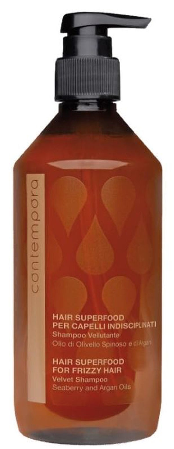 Contempora Hair Superfood For Frizzy Hair Velvet Shampoo Seaberry And Argan Oils 500ml - Shampoo  - 8006554020428
