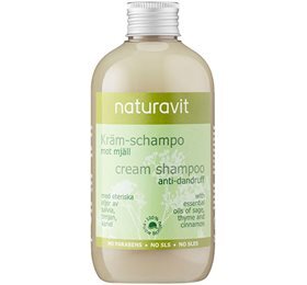Naturavit Cream Shampoo Anti Skæl 250ml - Naturavit Shampoo  - 3830009223400