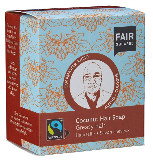 Fair Squared Økologisk Kokos Shampoobar Til Fedtet Hår - Fair Squared Shampoo - 4260365855684