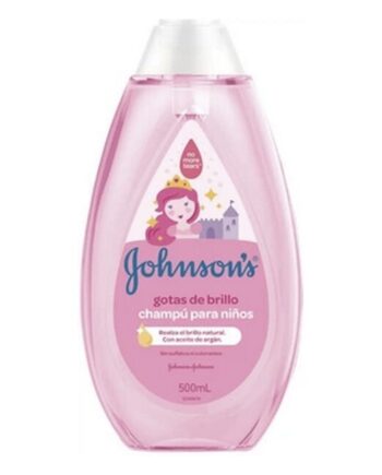 Pink Johnsons Baby Shampoo Shine Drops 500 - Johnsons Shampoo  - 3574669907194