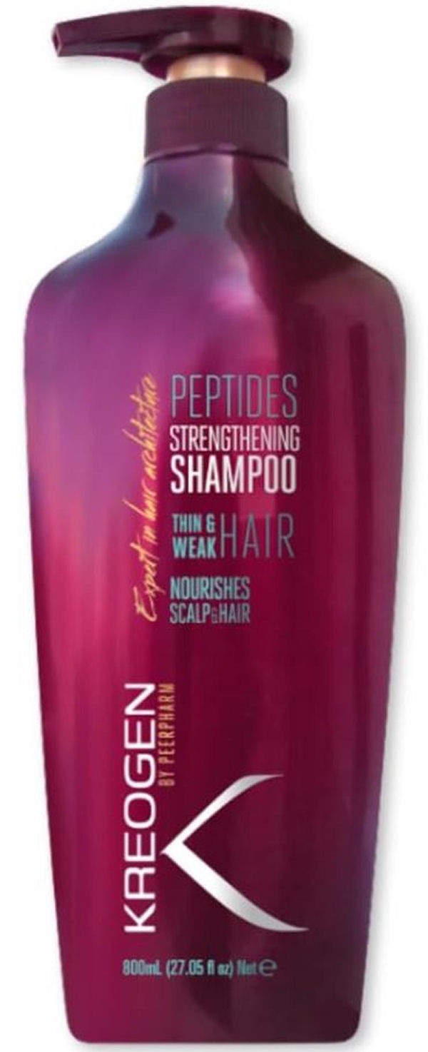 Kreogen Peerpharm Expert Hair Architecture Peptides Strengthening Shampoo Thin & Weak Hair 800ml - Shampoo  - 7290104366598