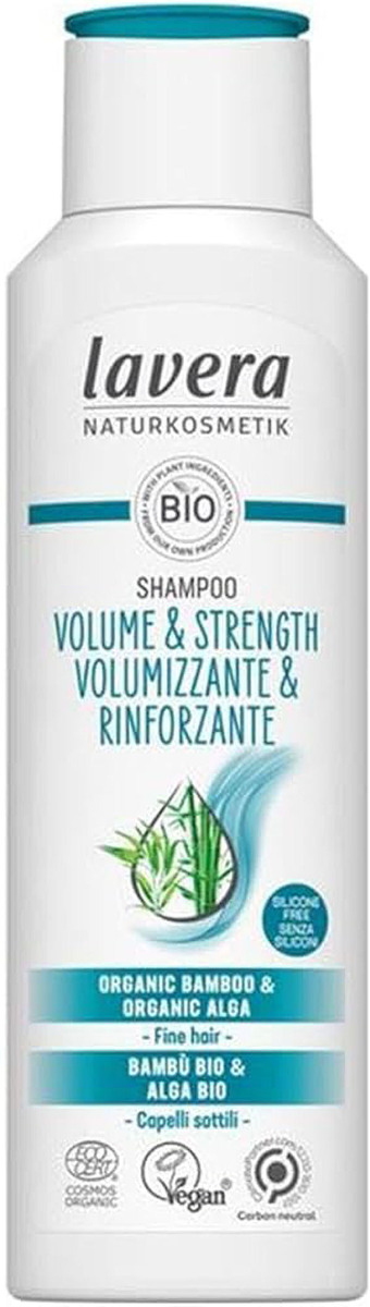 Lavera Naturkosmetik Volume & Strength Shampoo Organic Bamboo & Organic Alga Fine Hair 250ml Dato - Shampoo  - 4021457655236-OUTLET