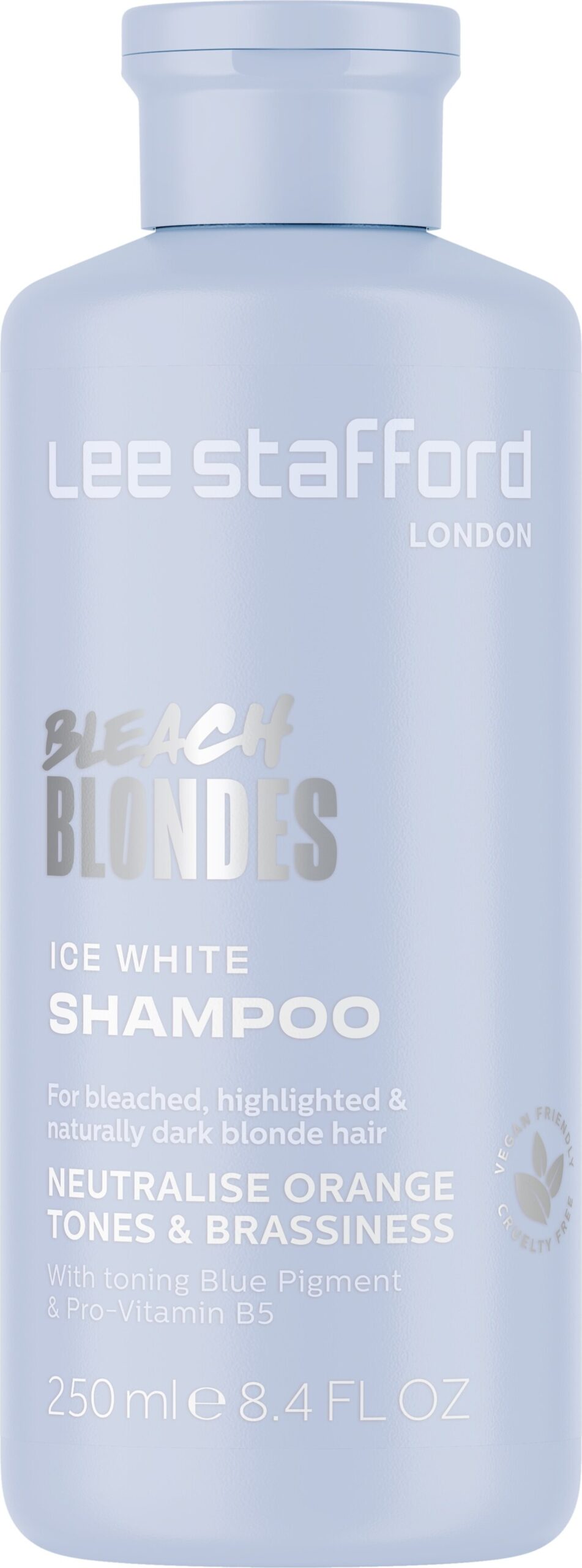 Hvid Lee Stafford Bleach Blondes Ice White Toning Shampoo 250 - Lee Stafford Shampoo - 5060282705579