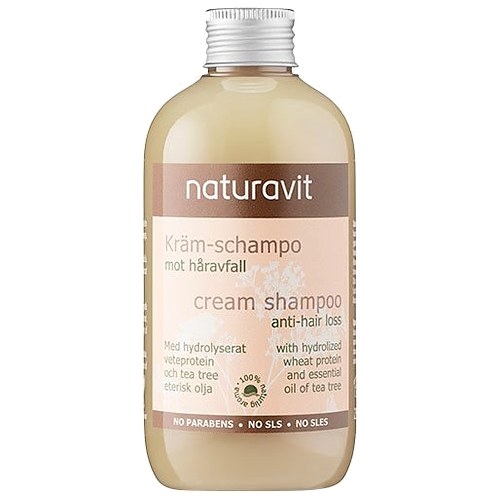 Cream Shampoo Anti Hårtab 250 Naturavit - Shampoo  - 3830009223417