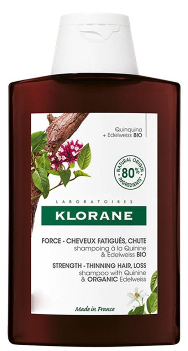 Pierre Fabre Klorane Strength Thinning Hair Loss Shampoo With Quinine & Organic Edelweiss 100ml - Shampoo  - 3282770141245