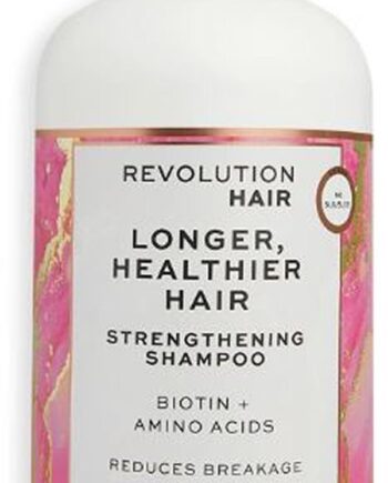 Revolution Hair Longer Healthier Hair Strengthening Shampoo Biotin Amino Acids 400ml - Shampoo  - 5057566609128