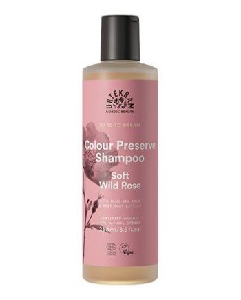Shampoo Soft Wild Rose Farvet Hår 250 - Urtekram Shampoo  - 5701058010281