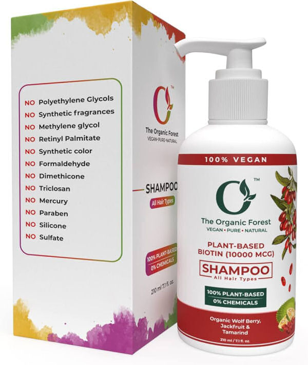 The Organic Forest Shampoo All Hair Types 210ml - Shampoo  - 4346