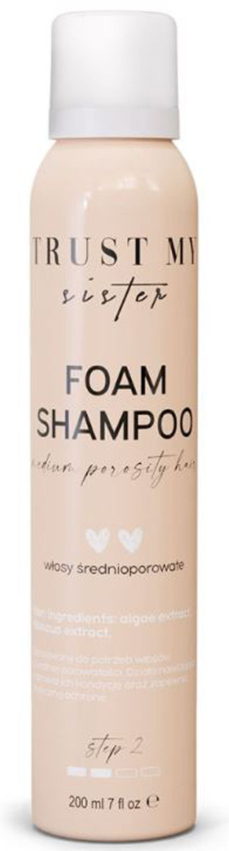 Trust Sister Foam Shampoo Medium Porosity Hair Algae Extract & Hibiscus Extract 200ml - Shampoo  - 5902539715224