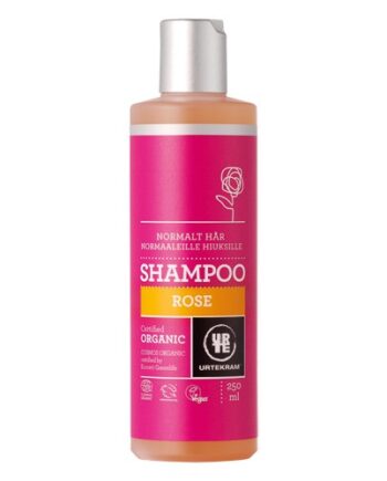Shampoo Til Normalt Hår Rose Økologisk 250 Urtekram - Finogren Shampoo  - 5765228837009