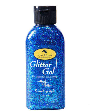 Top Finish Glimmer Gel Til Hest Blå - Top Finish Shampoo  - 7350025020143