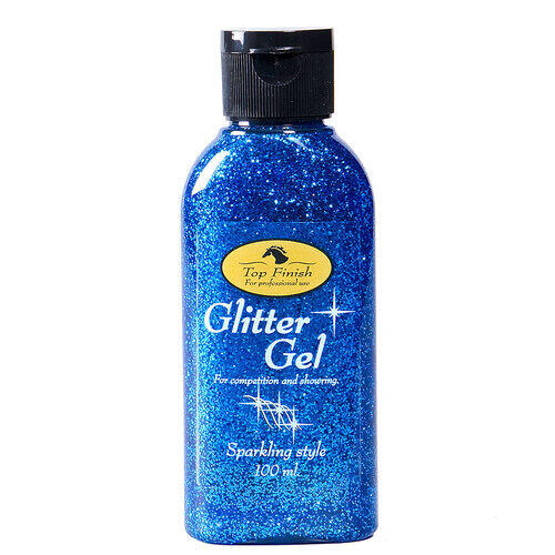 Top Finish Glimmer Gel Til Hest Blå - Top Finish Shampoo - 7350025020143