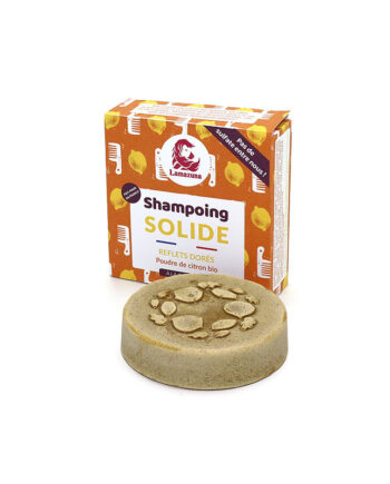Lamazuna Økologisk Shampoobar Til Blondt Hår Med økologisk Citron Powder - Lamazuna Shampoo  - 3760345480819