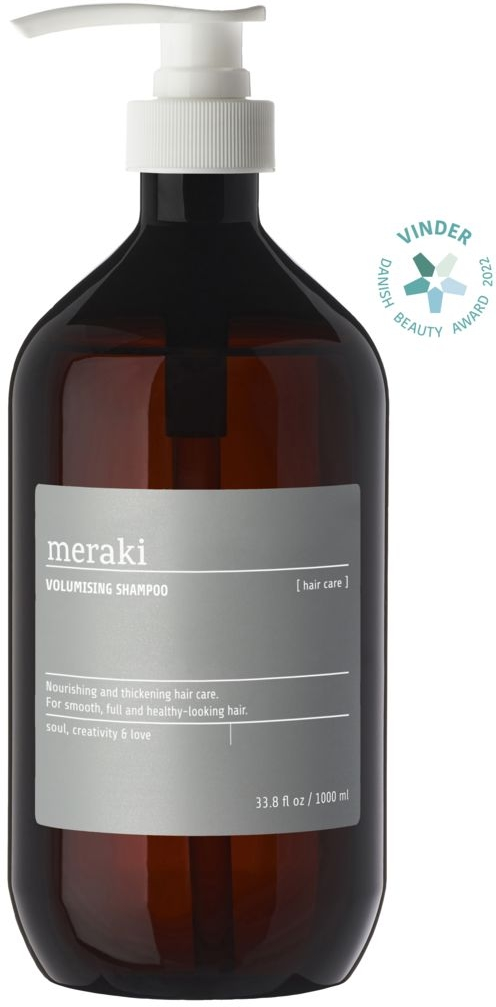 Sort/Grå Shampoo Meraki Volumising Volume Shampoo Til Fint Tyndt Hår Med Provitamin ærteprotein - Meraki Shampoo - 5707644821330
