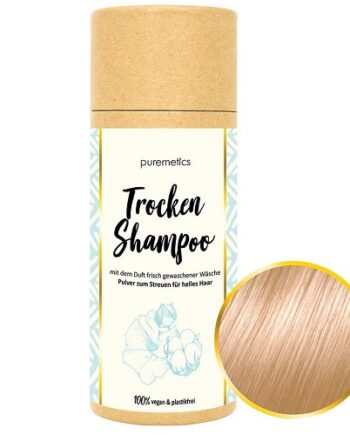 Puremetics Tørshampoo Til Lyst Hår Med Duft Cotton - Puremetics Shampoo  - 4260519421345