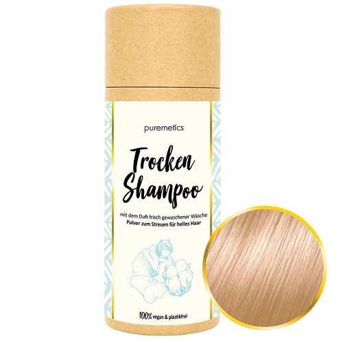 Puremetics Tørshampoo Til Lyst Hår Med Duft Cotton - Puremetics Shampoo - 4260519421345