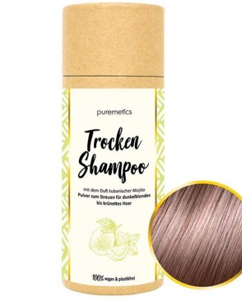 Puremetics Tørshampoo Til Brunt & Mørkeblondt Hår Med Duft Mojito - Puremetics Shampoo  - 4260519421307