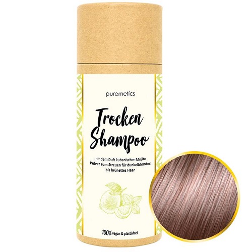 Puremetics Tørshampoo Til Brunt & Mørkeblondt Hår Med Duft Mojito - Puremetics Shampoo - 4260519421307