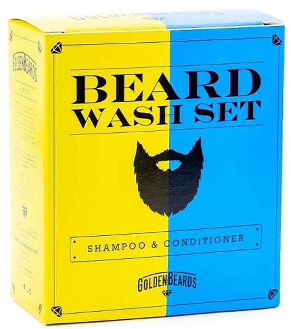 Golden Beards Beard Wash Set Shampoo 008 100ml & Conditioner 009 100ml - Shampoo  - 7426818335333