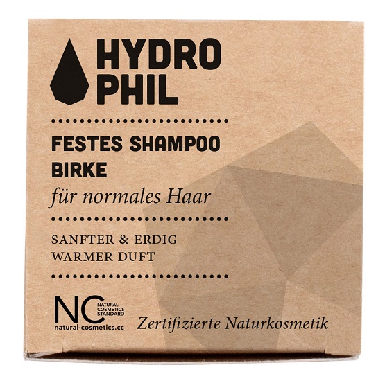 UdgÅr Hydrophil Økologisk Shampoobar Til Normalt Hår Birke - Hydrophil Shampoo - 4260397792308