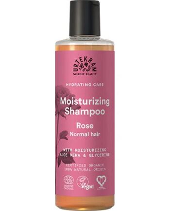 Shampoo Normalt Hår Rose 250 - Urtekram Shampoo  - 5765228837009