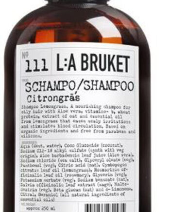 : Bruket Shampoo 111 Lemongrass 240ml - Shampoo  - 7350053236059