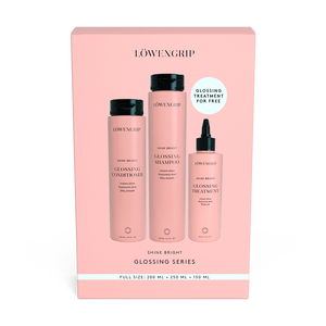 Lwengrip Shine Bright Glossing Value Kit Sæt - Löwengrip Shampoo  - 7350073864027