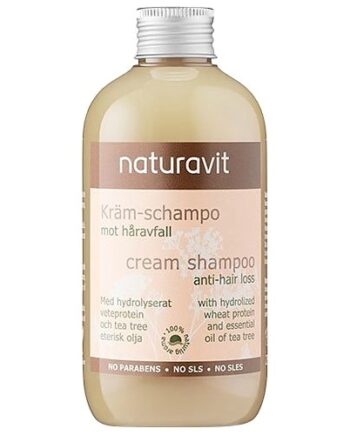 Cream Shampoo Anti Hårtab 250 Naturavit - Shampoo  - 3830009223417